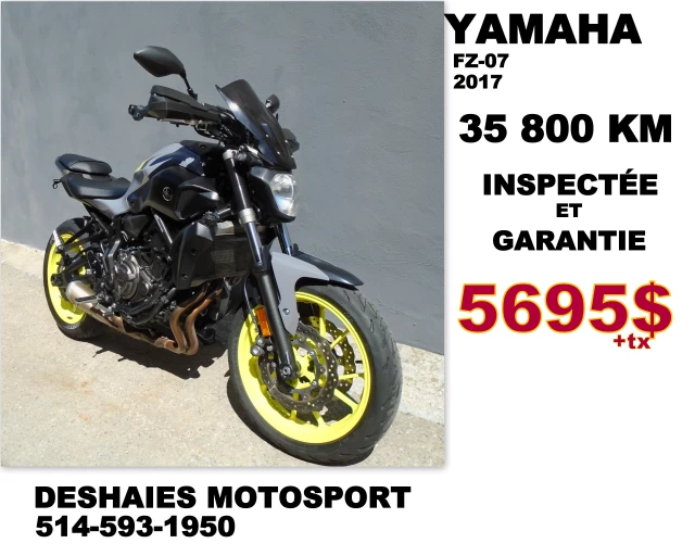 Yamaha FZ07  2017