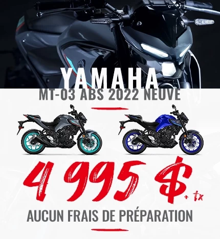 Yamaha MT03 ABS 2022 Neuf