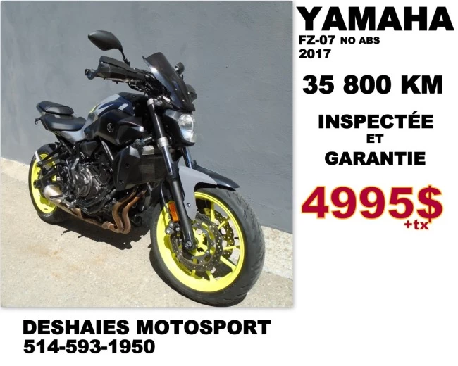 Yamaha FZ07 - 2017